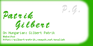 patrik gilbert business card